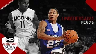 Derrick Rose Full Highlights vs Uconn 16.11.2007 - 24 Pts 6 Rebs, UNBELIEVEABLE Finishes!