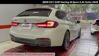 BMW G31 530i Touring M Sport 2.0L Turbo #B48 / HJS 200-Cell Downpipe / #PSAECU Tuned