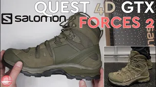 Salomon Quest 4D GTX Forces Review (Salomon Tactical Boots Review)