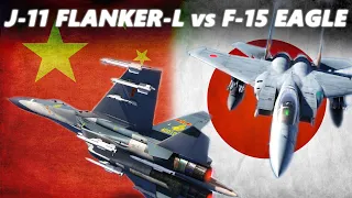 Chinese J-11 Flanker-L VS Japanese F-15 Eagle Dogfight | DCS World