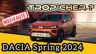 NOUVELLE DACIA SPRING 2024⚡️Tout change sauf le prix 🇷🇴 Avis citadine électrique pas si low-cost