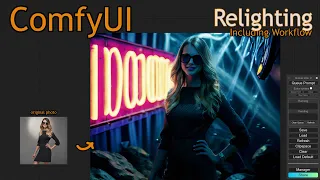 ComfyUI Relighting ic-light workflow #comfyui  #iclight  #workflow