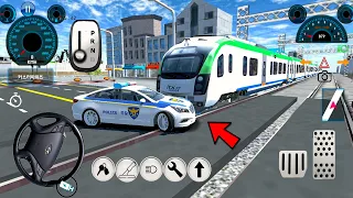 3D Driving Game #1 Police Car VS Train! Cars game Android gameplay