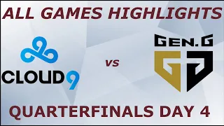 C9 vs GEN Highlights - All Games - Quarterfinals Day 4 - Worlds 2021
