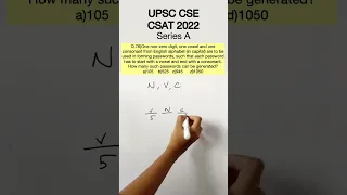 UPSC CSE Prelims - CSAT 2022 Q.76)One non zero digit... #aptitude #upscaptitude #upsccsat