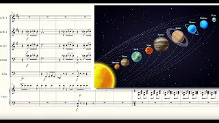 The Planets: Full Suite for Brass Quintet and Piano Sheet Music