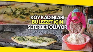 Odun Ateşinde Pişen Mancarlı Pidenin Yapılışı İştah Açıyor