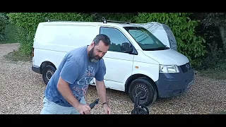 VW T5 2.5 tdi conversion project part 3 exterior clean using fall out remover