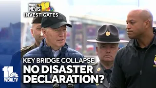 Why wasn't there a disaster declaration for bridge collapse?