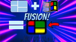 How To Draw Windows 1 & Windows 3 Logo FUSION! (Tutorial) Mixing 2 Versions At Once!! (Cool Result)