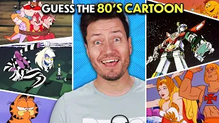 Guess The 80s Cartoons In One Second! | React