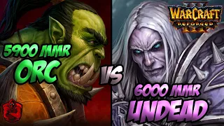 6000 MMR Undead vs 5900 MMR Orc (Reforged Warcraft 3)