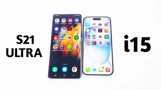 iPhone 15 Vs Samsung S21 Ultra 5G - SPEED TEST 2024