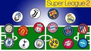 Football Clubs Marble Race | UEFA Super League