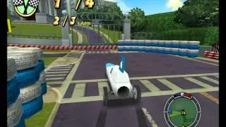 Simpsons Hit & Run All Races - Rocket Car (HD)