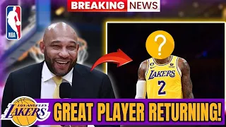 URGENT NOTICE! BIG STAR RETURNS TO THE LAKERS THIS SEASON! LOS ANGELES LAKERS!