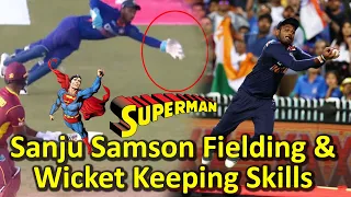 Sanju Samson Fielding & Wicket Keeping Skills in International Cricket | Sanju Samson Top Fielding