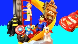 Timmy's Dream Surprise Superhero Pool Party With Batman & Lightning McQueen | Birthday Adventure