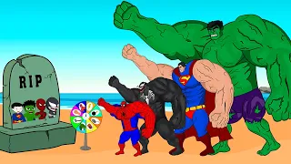 Rescue TEAM BABY HULK, SPIDER MAN, SUPER MAN : Returning from the Dead SECRET - SUPER HEROES MOVIE