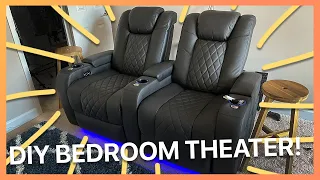 Turning a spare bedroom into a home movie theater!