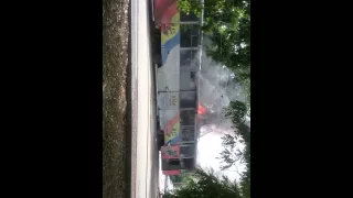Трамвай сгорел в Новочеркасске