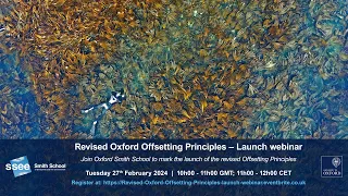 Launch: Revised Oxford Offsetting Principles