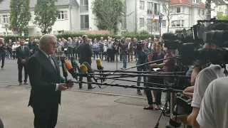 Statement Steinmeier - Kranzniederlegung 40. Jahrestag Attentat auf Hanns Martin Schleyer