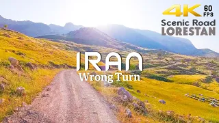 Wrong Turn ! Scenic Drive on Off-Road Trails in the Beautiful Nature of Lorestan | Iran 4k