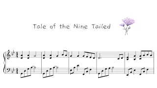 슬픈인연 - Tale of the Nine Tailed Ep 7 ending Bgm piano cover/sheet 구미호뎐 九尾狐傳 ost