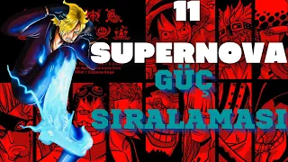 11 SUPERNOVA + SANJI GÜÇ SIRALAMASI | One Piece Türkiye