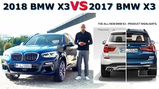 2018 BMW X3 vs 2017 BMW X3