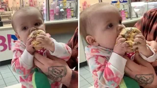 Baby Tries Ice Cream For First Time