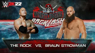 The Rock vs. Braun Strowman | Full Match | WWE 2K22 | 4K