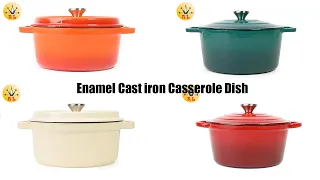 Enamel Cast Iron Casserole Dish - in Stock - Raylon Enterprise
