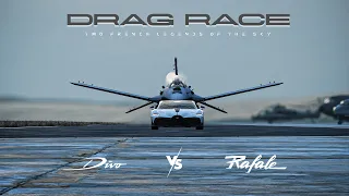 Bugatti Divo Sport vs Rafale F-16AW Fighter Jet Drag Race - The Ultimate Race