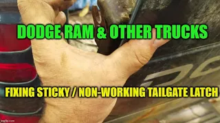 STICKY TAILGATE FIX- Dodge Ram 2nd gen & others