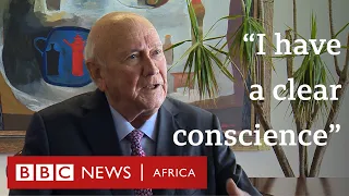 South Africa's FW De Klerk on apartheid, Mandela and Ramaphosa - BBC Africa