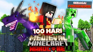 100 Hari di Minecraft Medieval HARDCORE Sebagai FIREBENDER