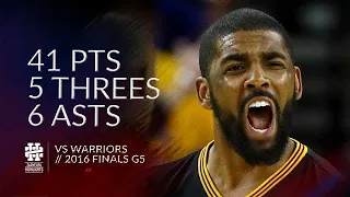 Kyrie Irving 41 pts 5 threes 6 asts vs Warriors 2016 Finals G5
