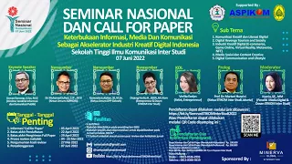 Seminar Nasional Dan Call For Paper STIKOM Inter Studi