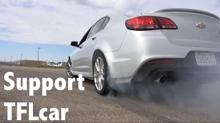2014 Chevy SS Sedan Burnout & 3 Car Mashup Drag Race & TFL Pledge Drive