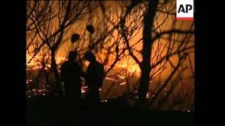 Fires reach Athens suburbs, thousands evacuated, Nea Makri pix