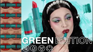 MAYBELLINE GREEN EDITION BUTTER CREAM LIPSTICK SWATCHES & REVIEW