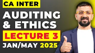 CA Inter Audit Lecture-3 for May 2024 | Basics of Auditing | CA Inter Audit May 2024 | Neeraj Arora