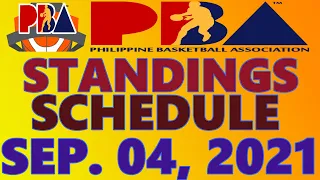 PBA GAME SCHEDULE & PBA STANDINGS I PHILIPPINE CUP SEASON 46 I SEPTEMBER 04, 2021 INTERGA