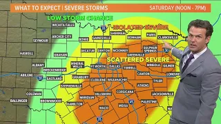 DFW Weather: Timeline for Saturday severe weather chances