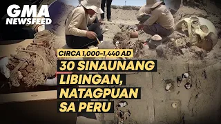 30 sinaunang libingan, natagpuan sa Peru | GMA News Feed