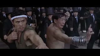kung fu hustle - Coolie, Tailor, and Donut vs Axe Gang fight
