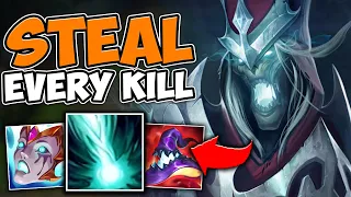 Karthus but I steal EVERY Kill From Top Lane (This Strategy is Free Wins)