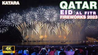 EID FIREWORKS 2023 | Katara, QATAR | 4K UHD 60fps #qatar #2023 #fireworks